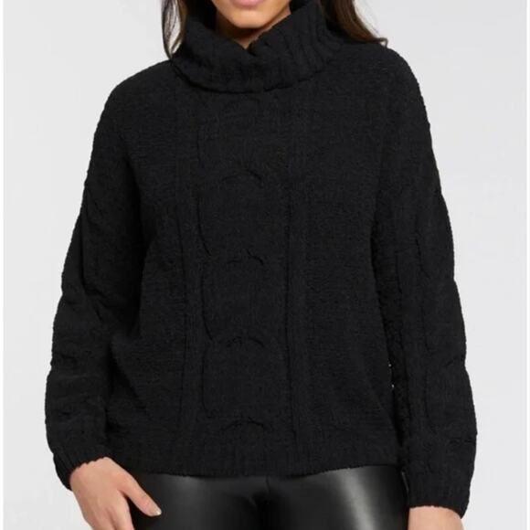 NWT Seven7 Chenille Cable Knit Cowl Neck Sweater - Picture 1 of 7
